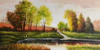 Serene - Landschaften Handgemaltes Ölgemälde