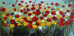 Handgemaltes Ölgemälde (Natur-Schönheiten) - "Flower Meadow"